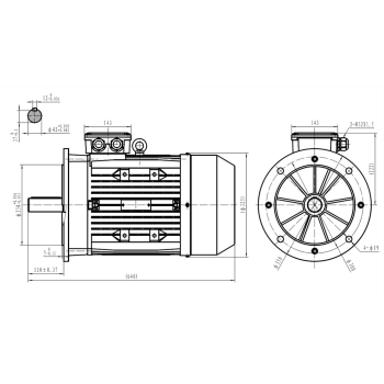 Silnik elektryczny 7,5kW 900 obr/min. 160B5